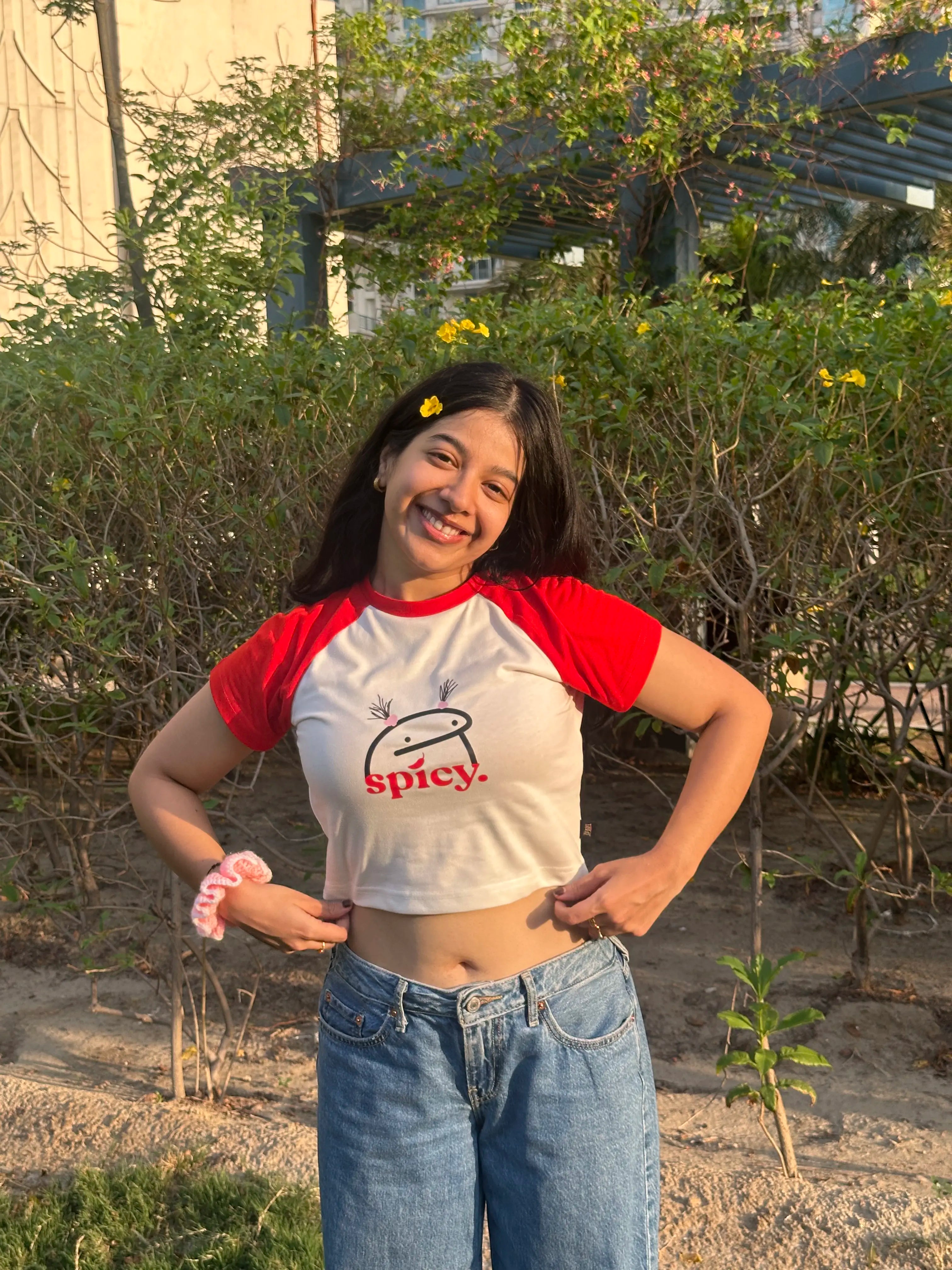 Spicy | Shaw tees | Slim Fit Crop Top