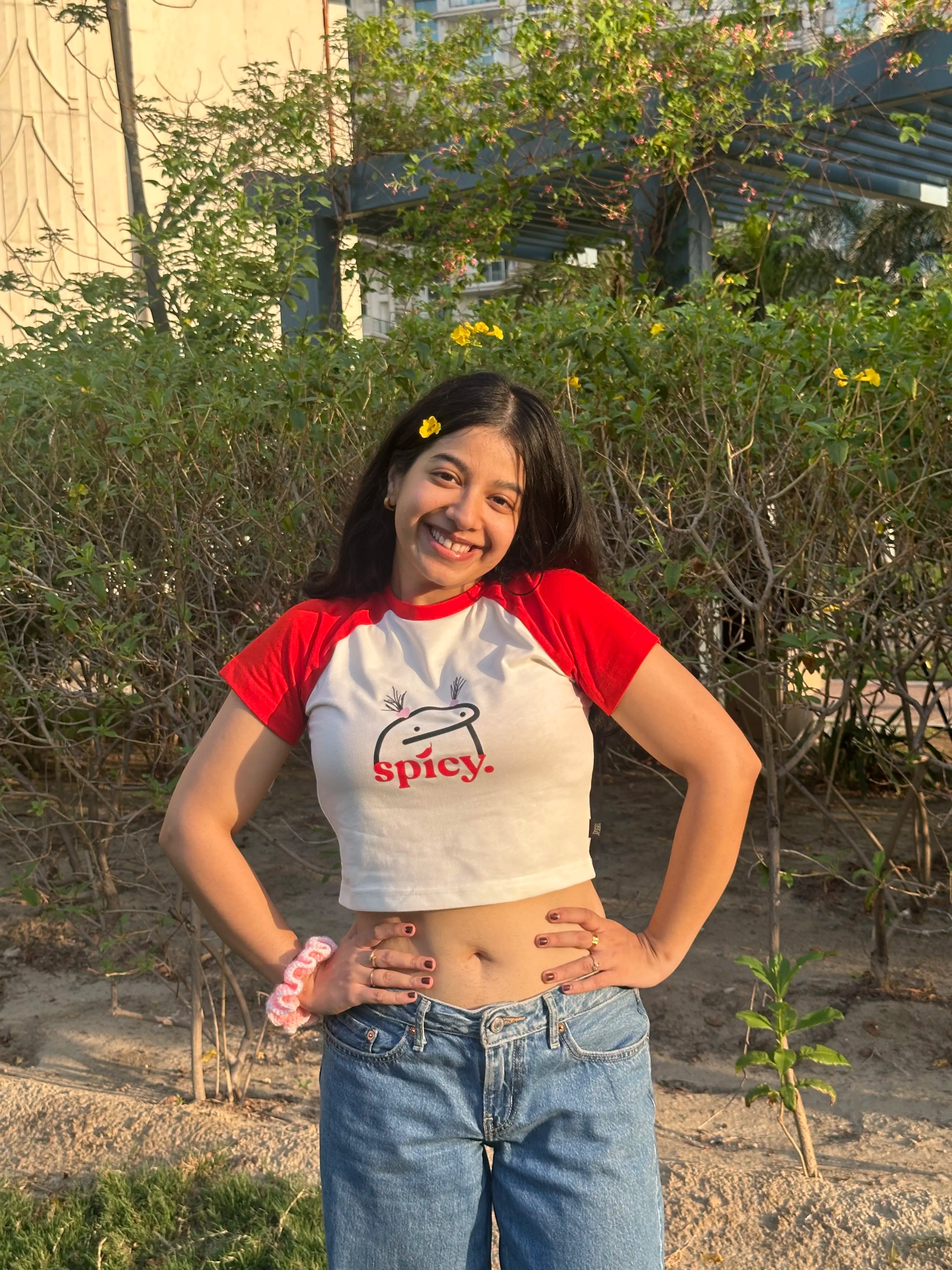 Spicy | Shaw tees | Slim Fit Crop Top