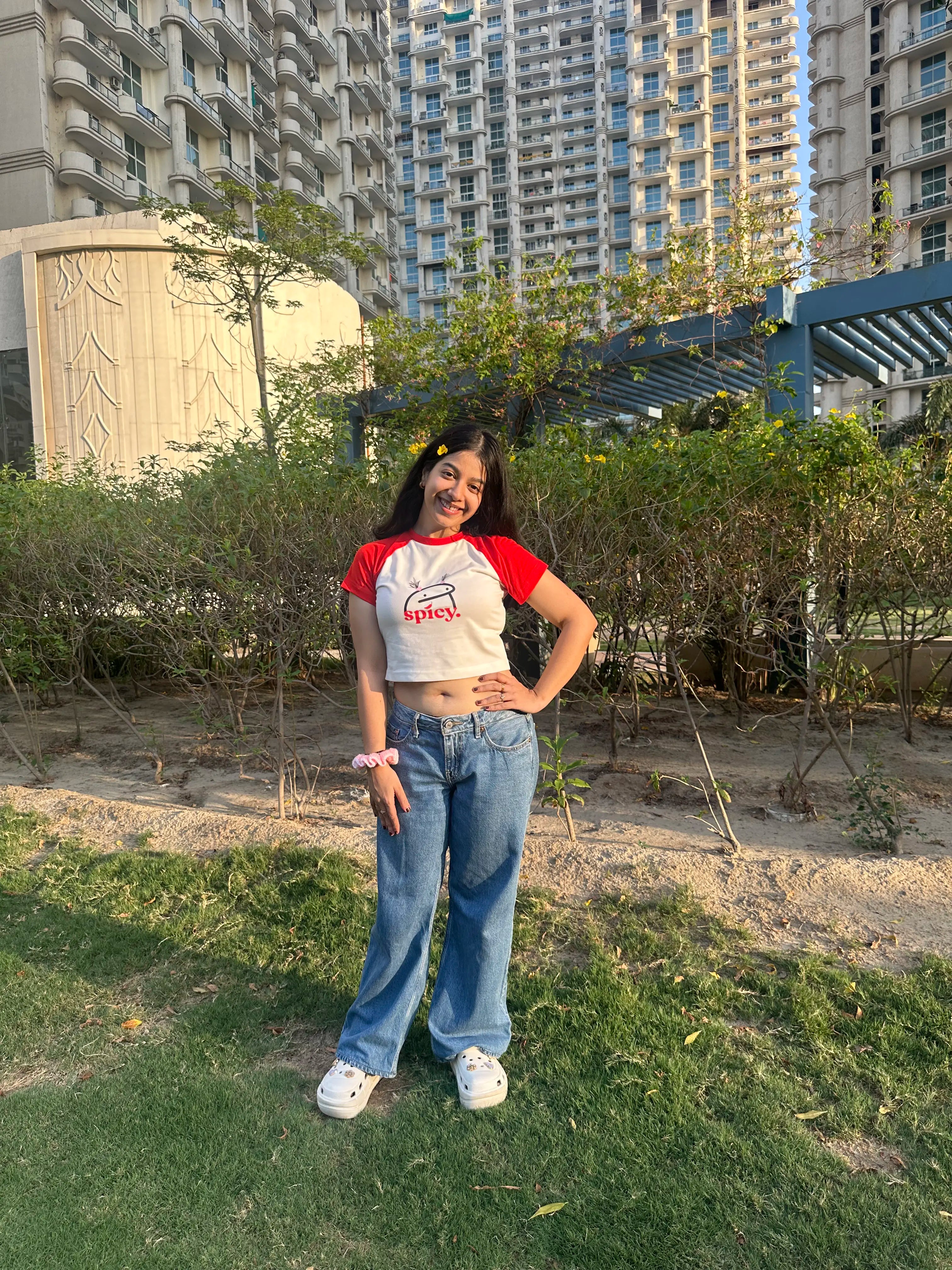 Spicy | Shaw tees | Slim Fit Crop Top