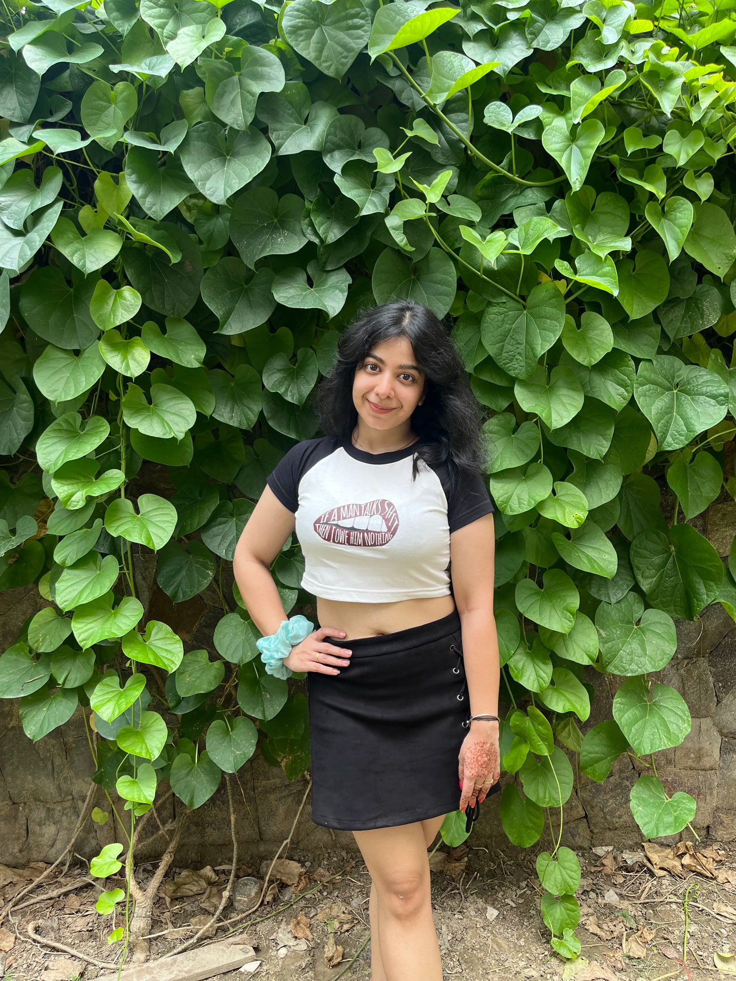 Owe Him Nothing | Shaw tees | Slim Fit Crop Top