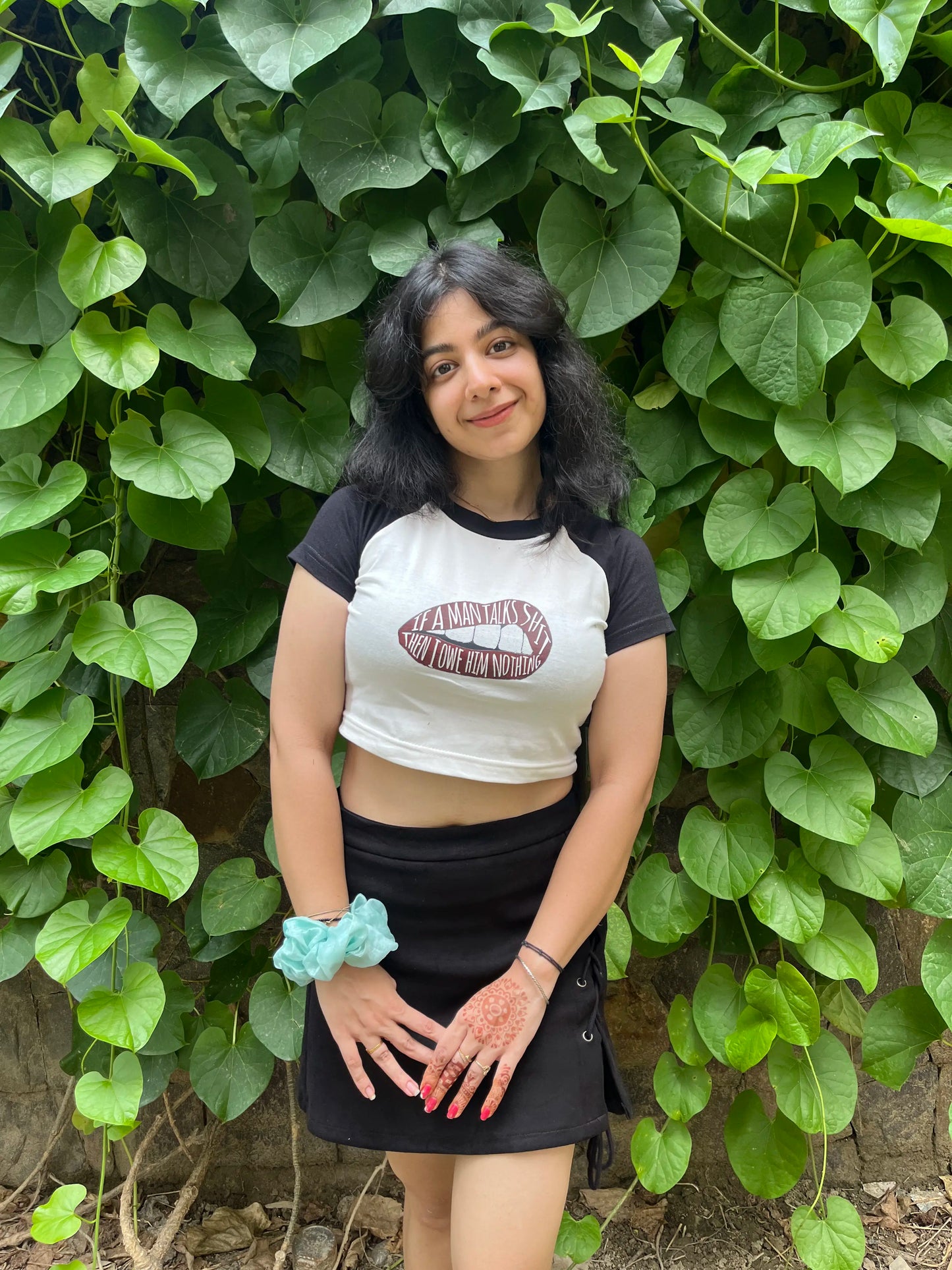 Owe Him Nothing | Shaw tees | Slim Fit Crop Top
