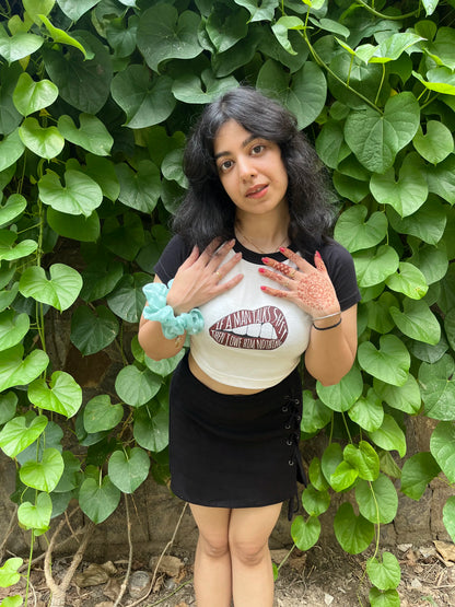 Owe Him Nothing | Shaw tees | Slim Fit Crop Top