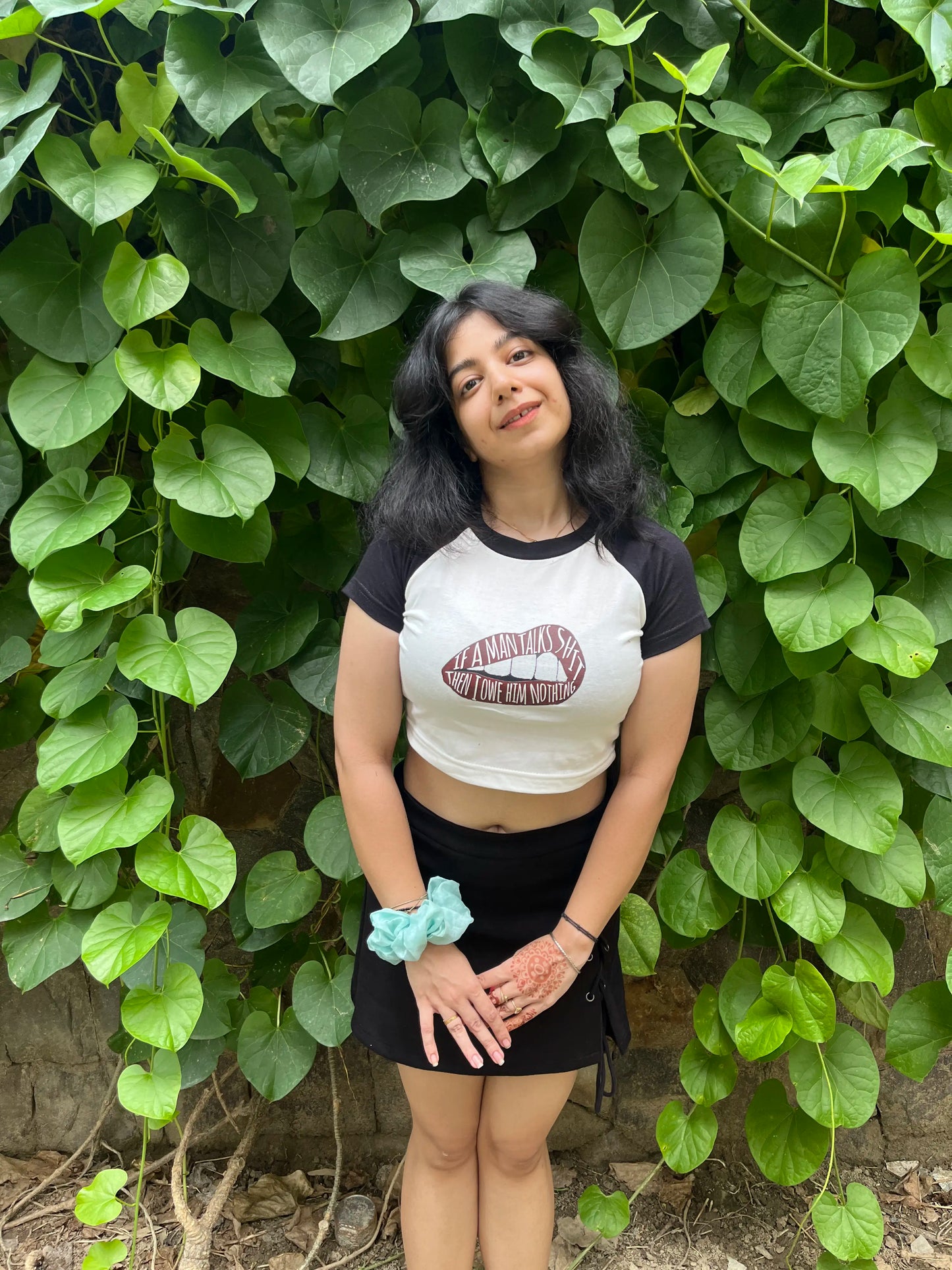 Owe Him Nothing | Shaw tees | Slim Fit Crop Top