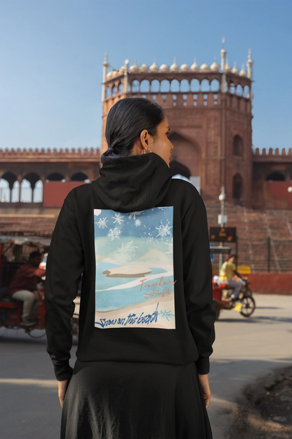 Snow on the beach | T.S. | Premium Unisex Winter Hoodie