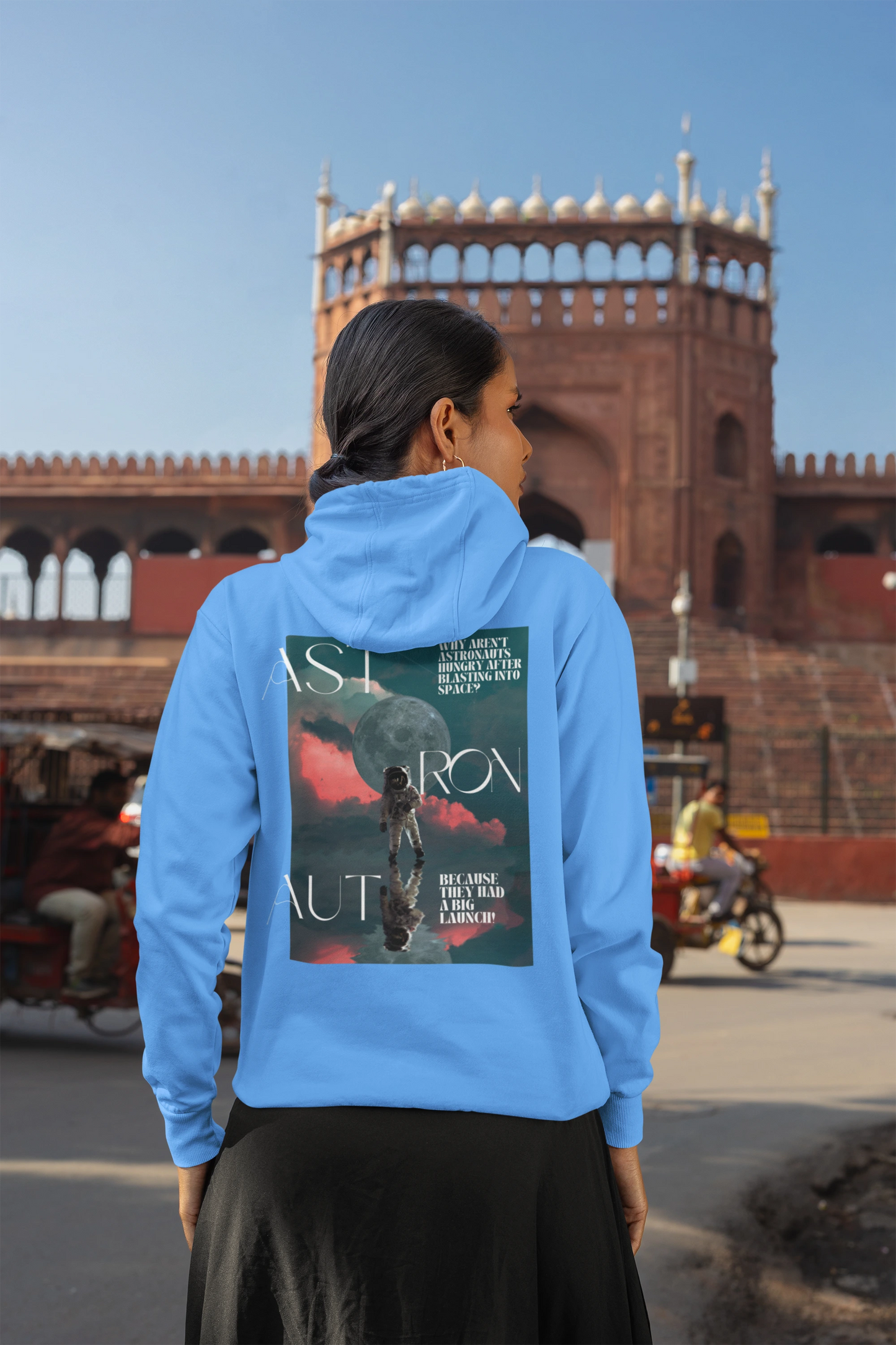 A big launch | Space Vogue | Premium Unisex Winter Hoodie