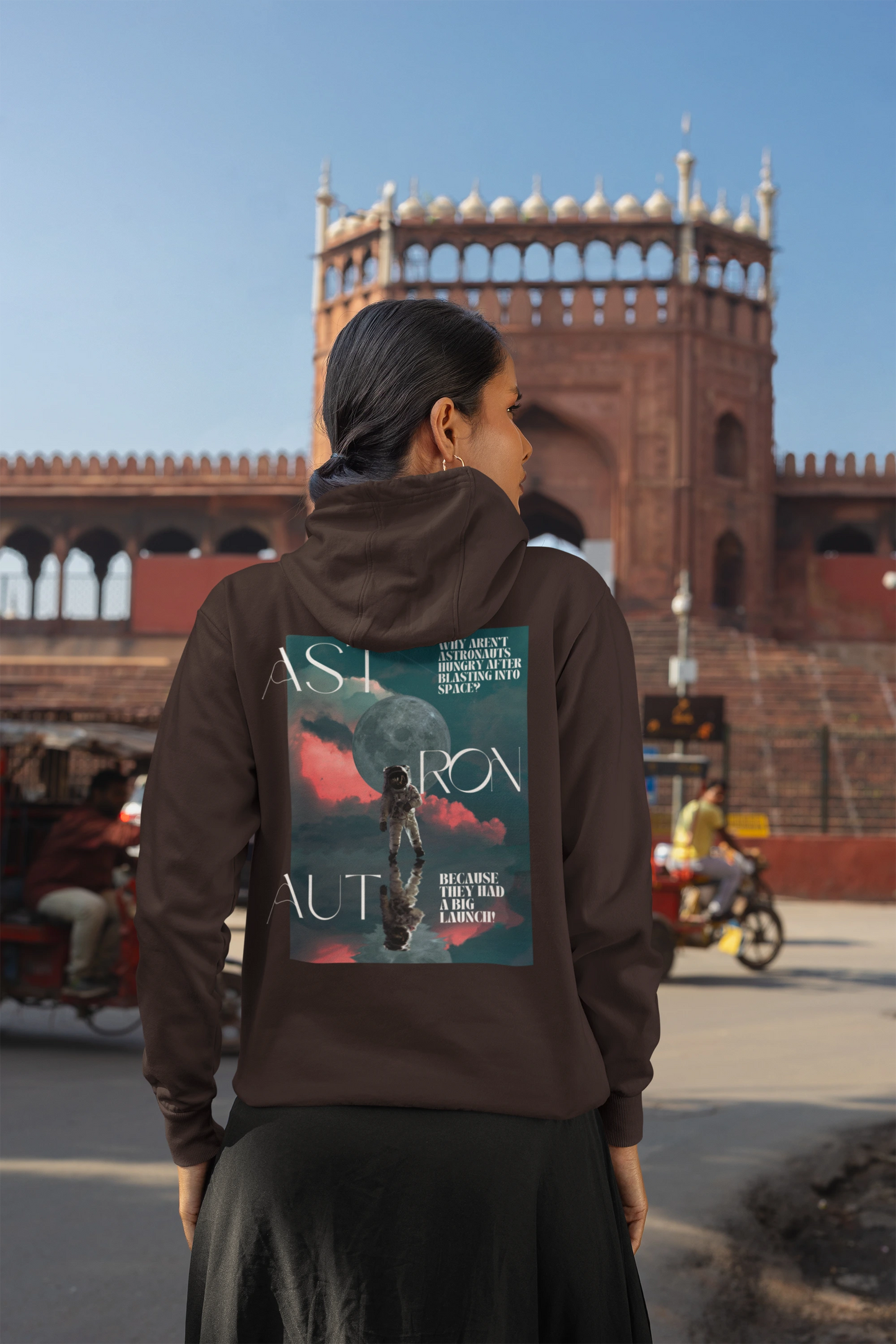 A big launch | Space Vogue | Premium Unisex Winter Hoodie