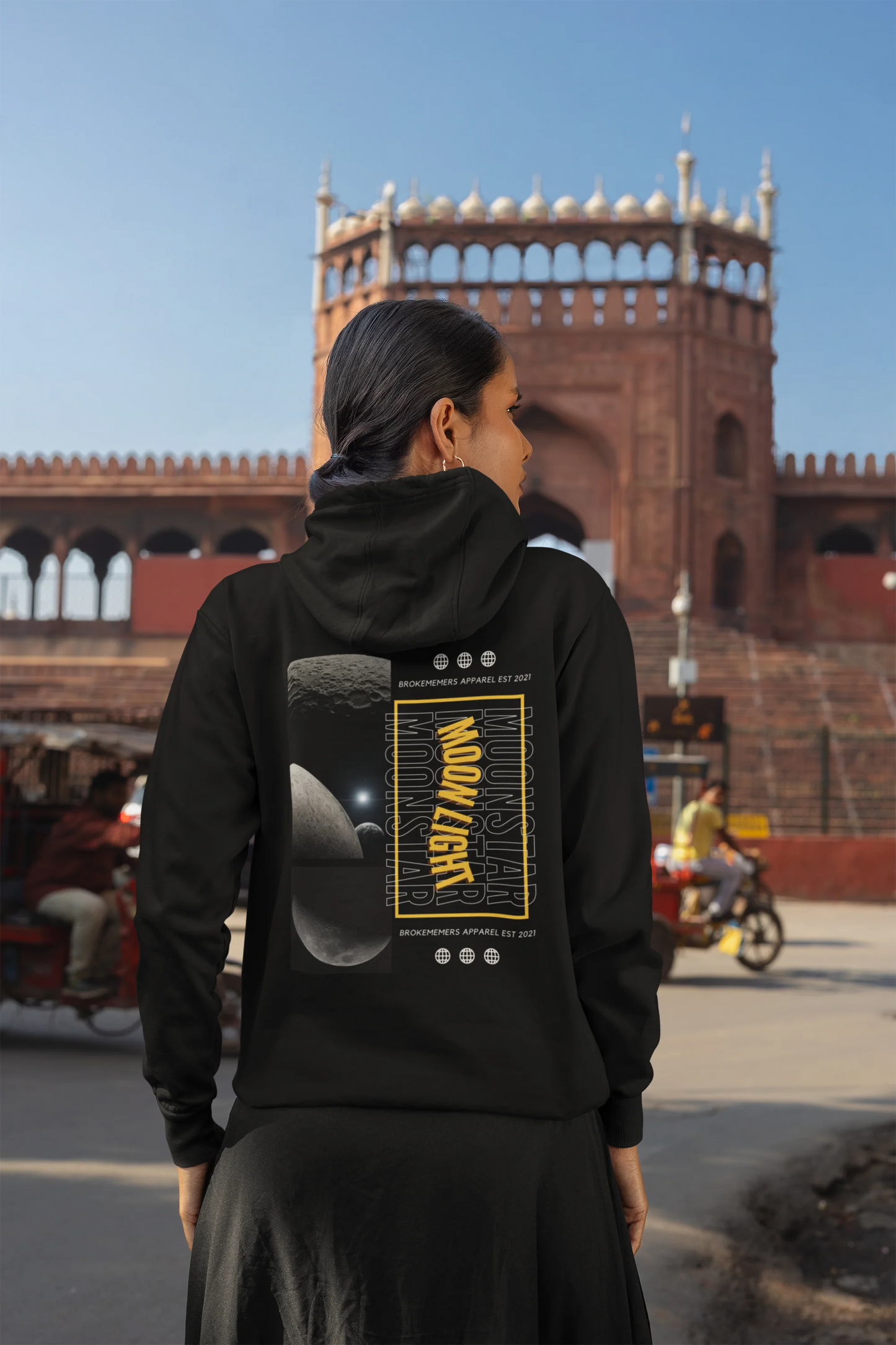 Moonlight | Space Vogue | Premium Unisex Winter Hoodie