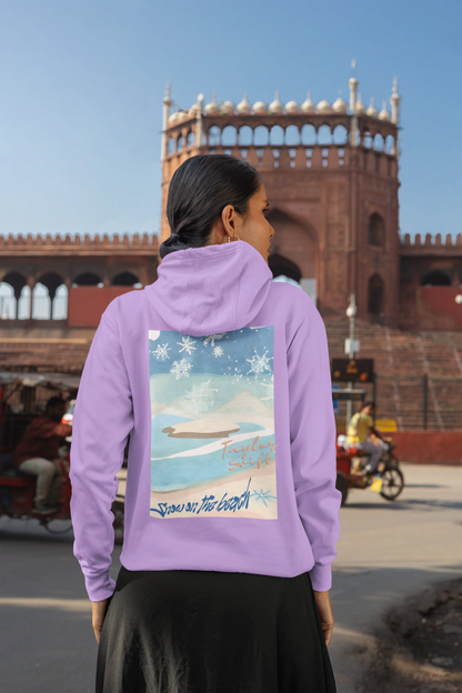 Snow on the beach | T.S. | Premium Unisex Winter Hoodie