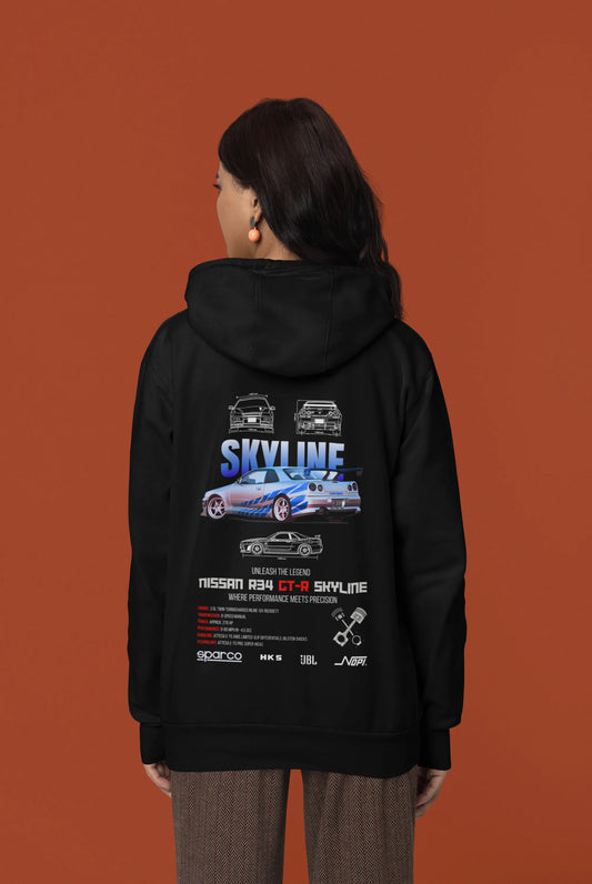 Nissan GT-R Skyline | Supercar | Premium Unisex Winter Hoodie (BOGO)