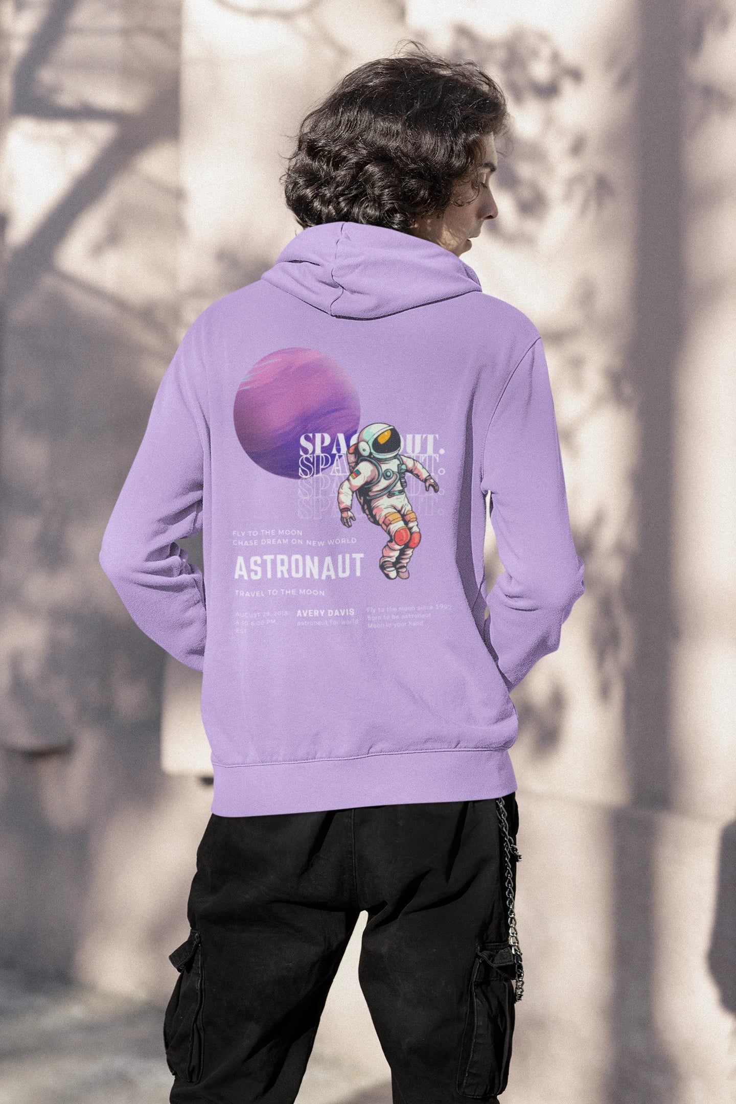 Fly me to the moon | Space Vogue | Premium Unisex Winter Hoodie