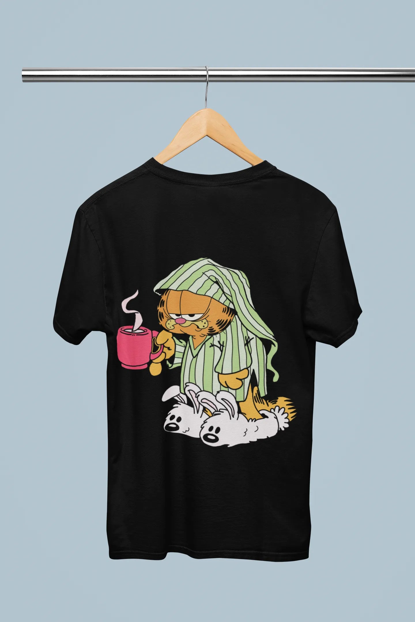 Lazy Garfield | Disney | Dropped Sleeve Unisex Tee