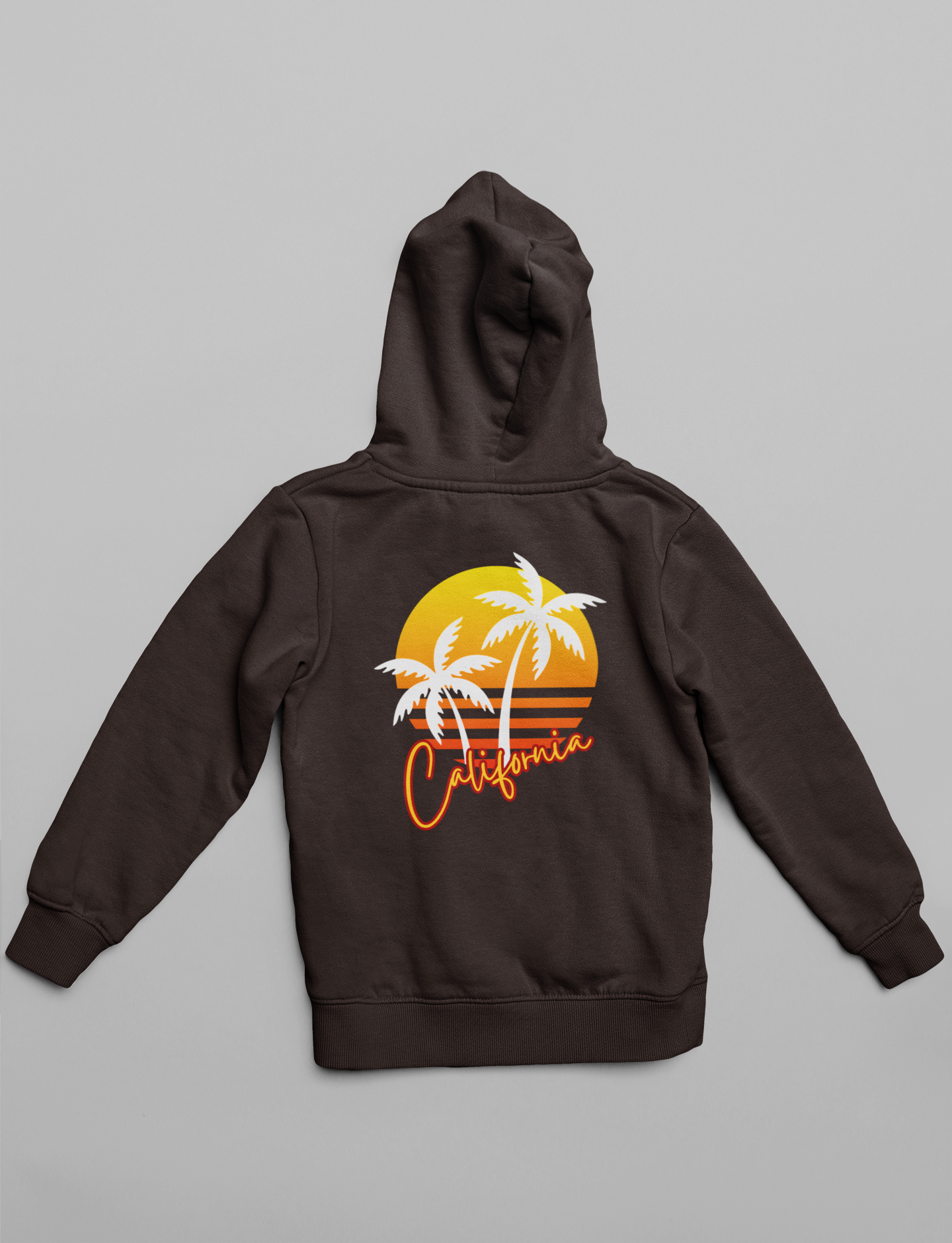 California Sunset | Retro Theme | Premium Unisex Winter Hoodie