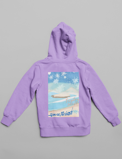 Snow on the beach | T.S. | Premium Unisex Winter Hoodie
