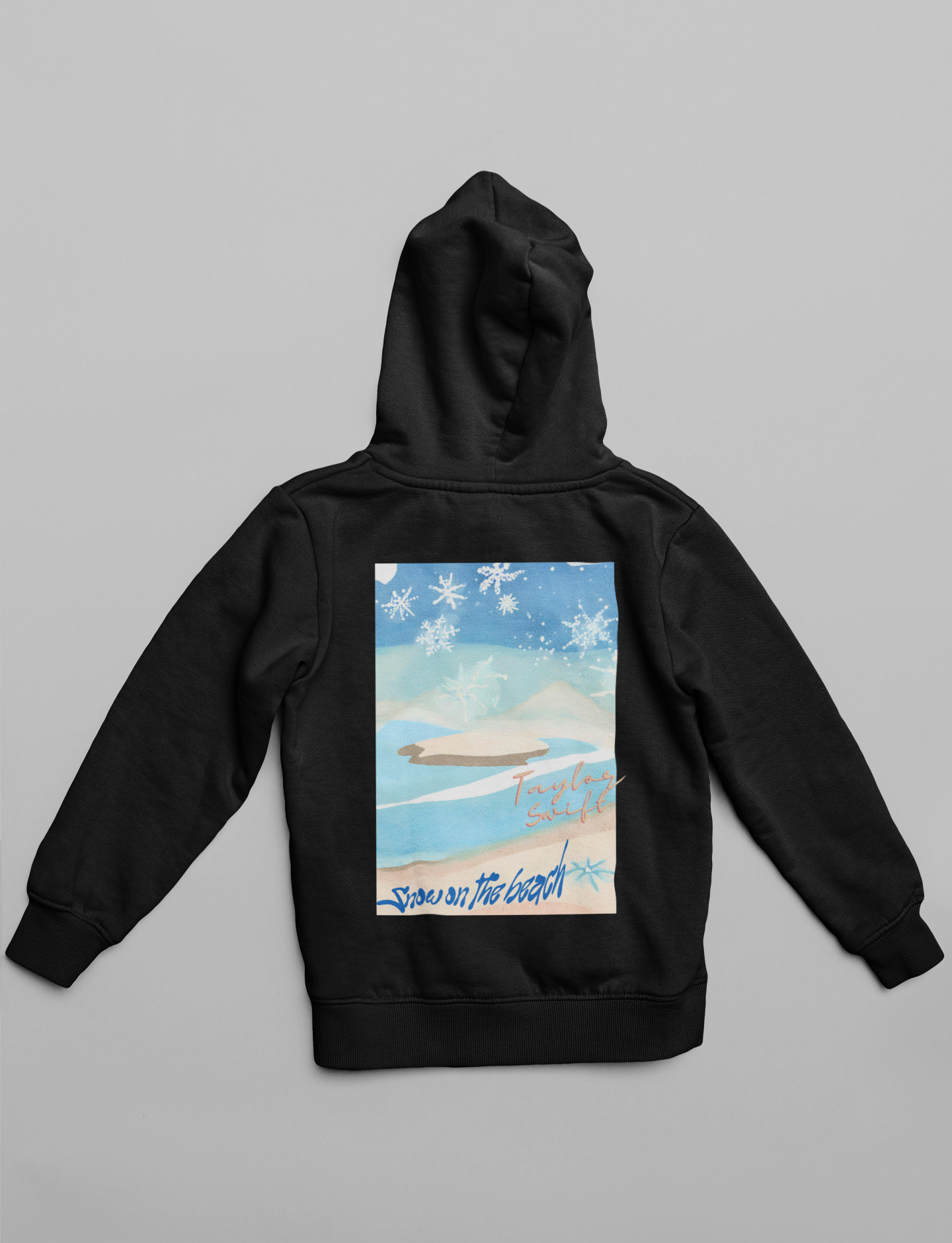 Snow on the beach | T.S. | Premium Unisex Winter Hoodie
