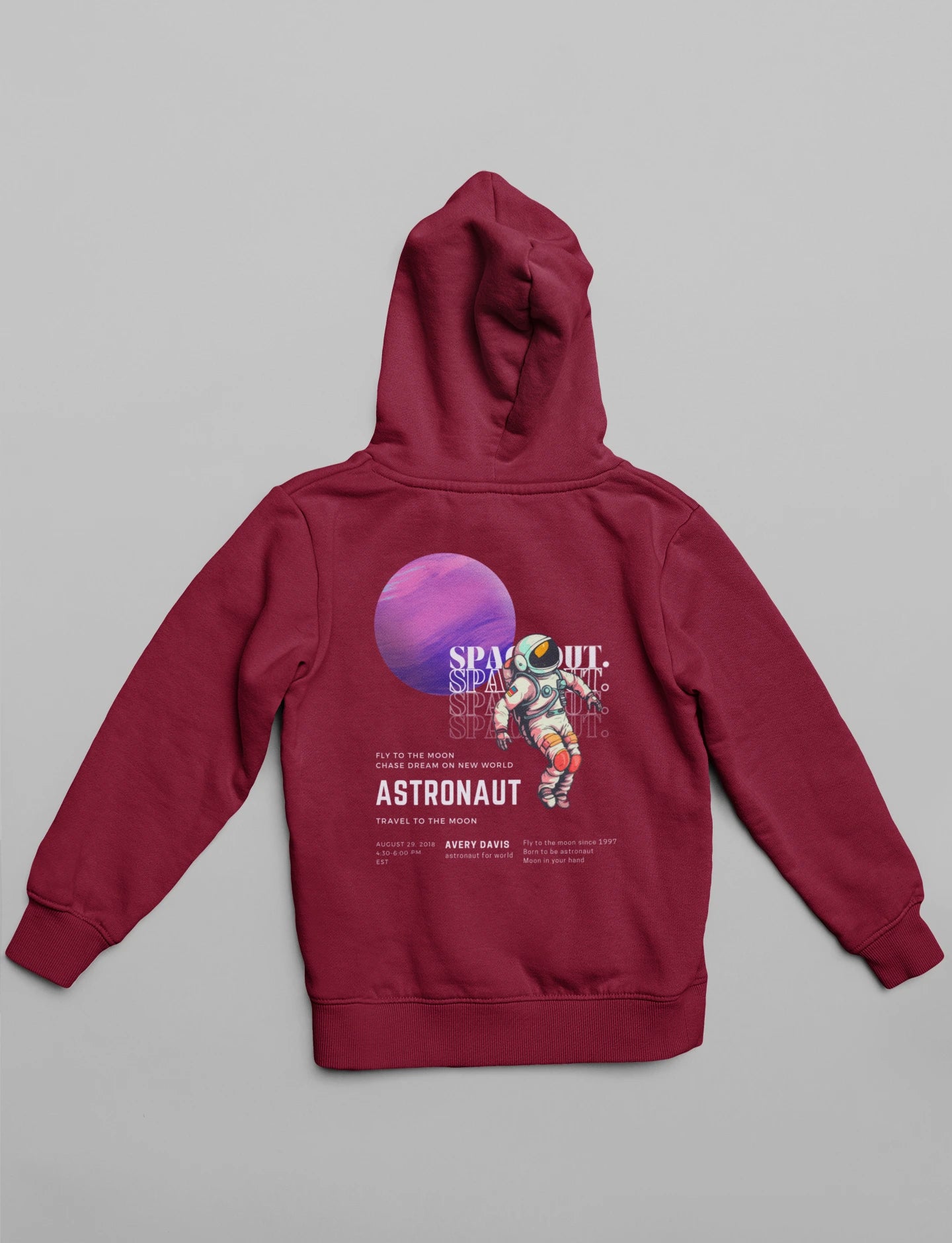 Fly me to the moon | Space Vogue |  Premium Unisex Winter Hoodie