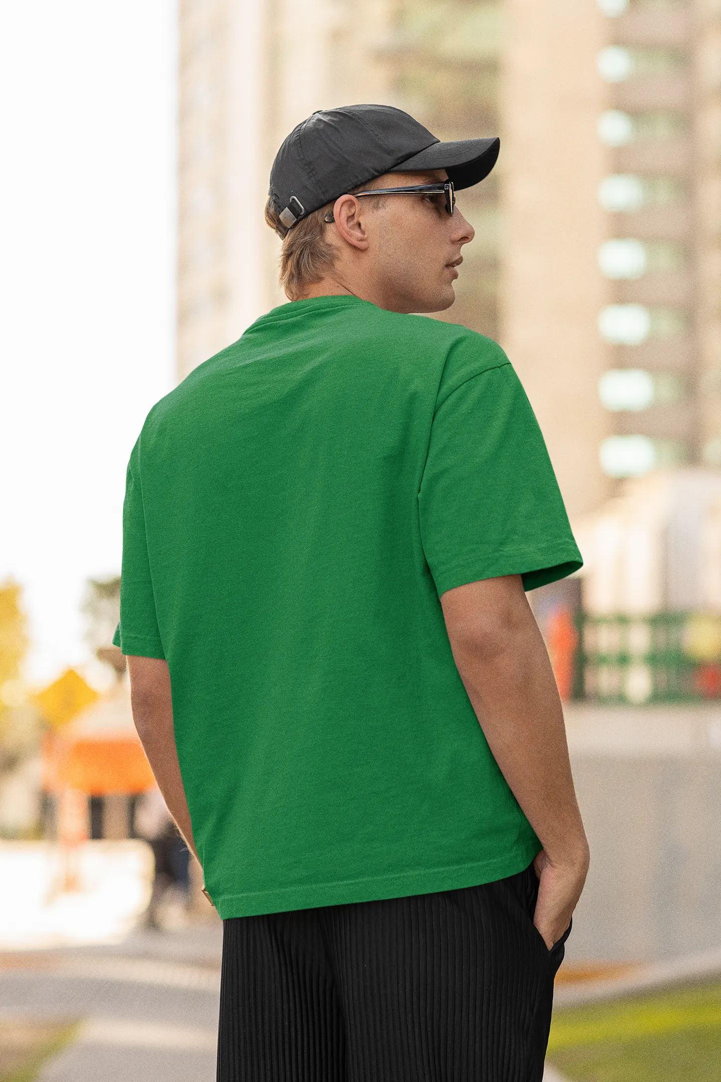 Plain Solid Premium Dropped Sleeve Half Sleeve Unisex T-shirt
