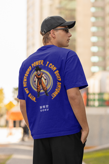 Powerful Goku | Dragon Ball Z | Dropped Sleeve Unisex Tee | Broke Memers