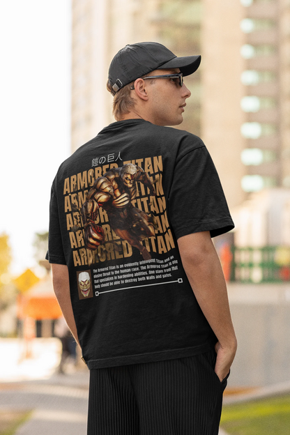 Armored Titan | Attack on Titan | Anime | Dropped Sleeve Unisex Tee