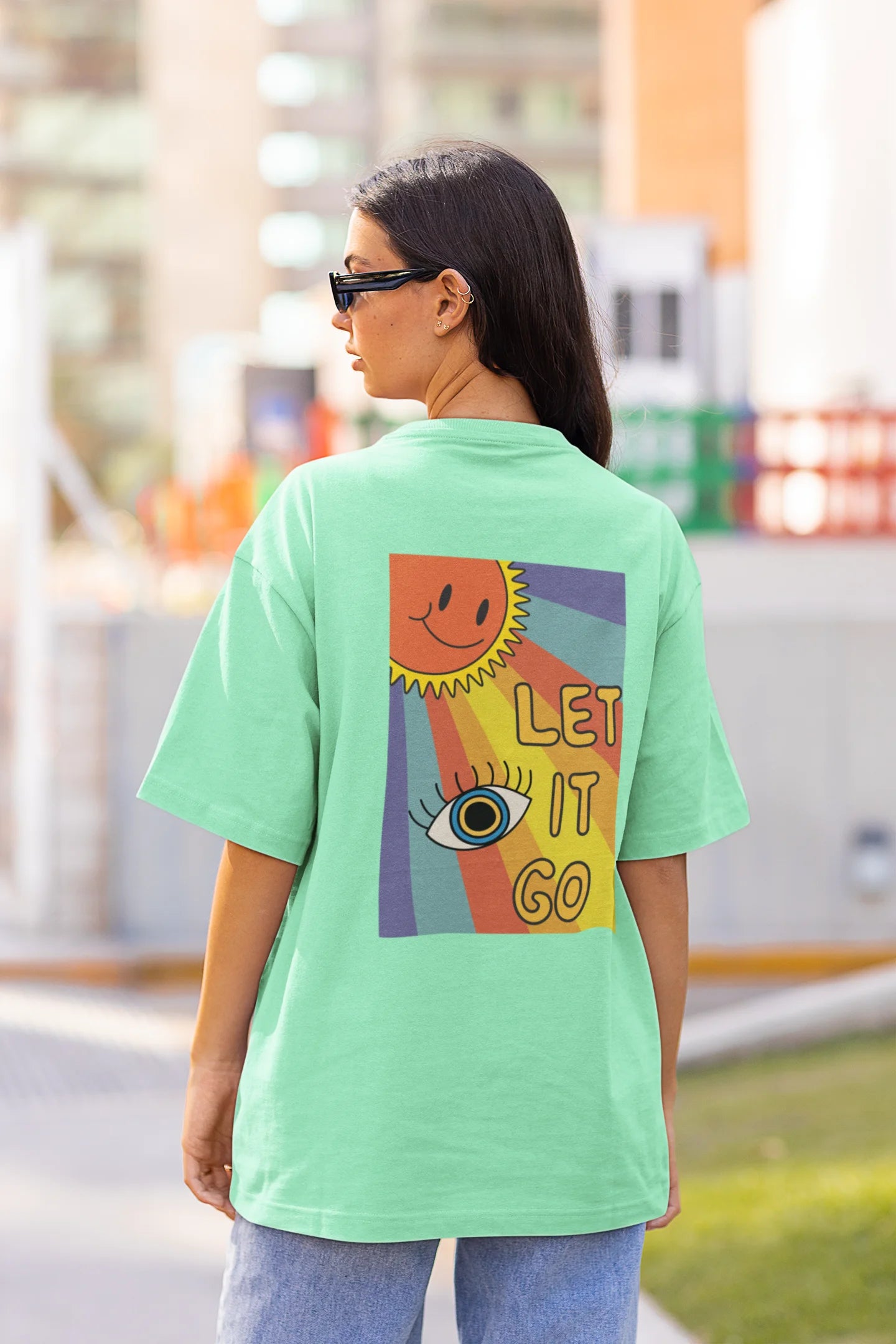 Let it go | Premium Oversized Half Sleeve Unisex T-Shirt