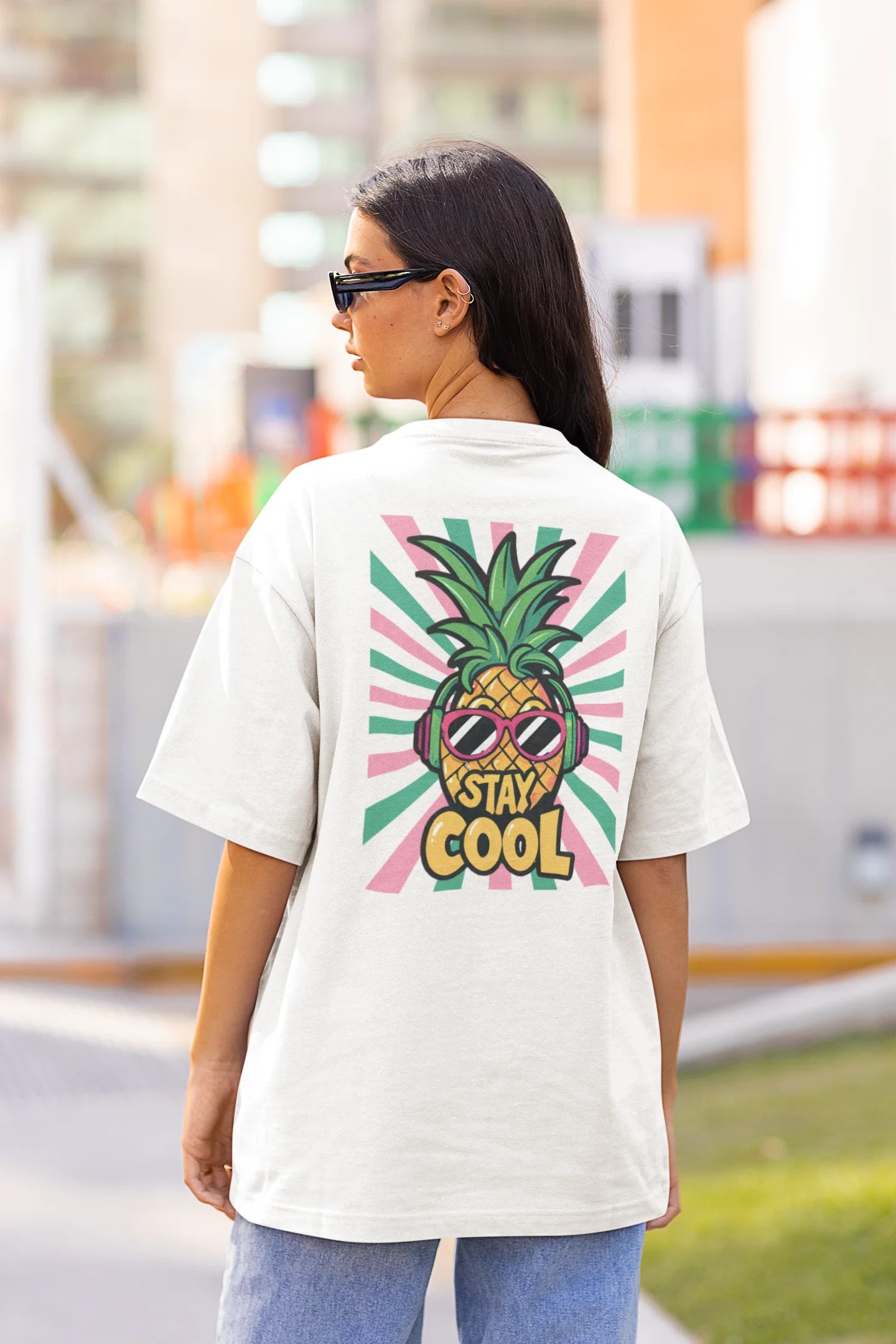 Stay Cool | Typography | Dropped Sleeve Unisex Tee