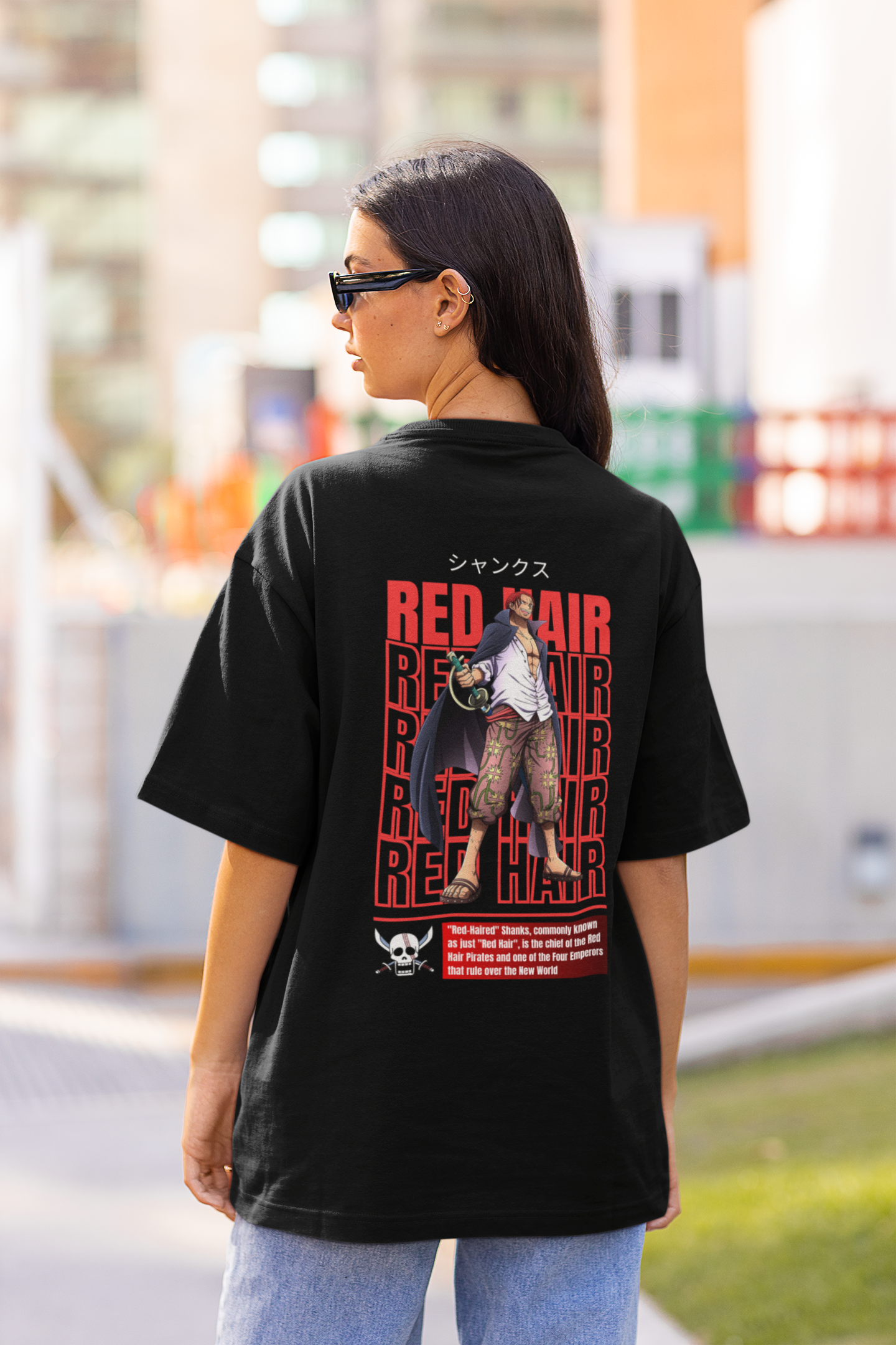 Red Haired Shanks | Oversized Half Sleeve Unisex Tee | Broke Memers