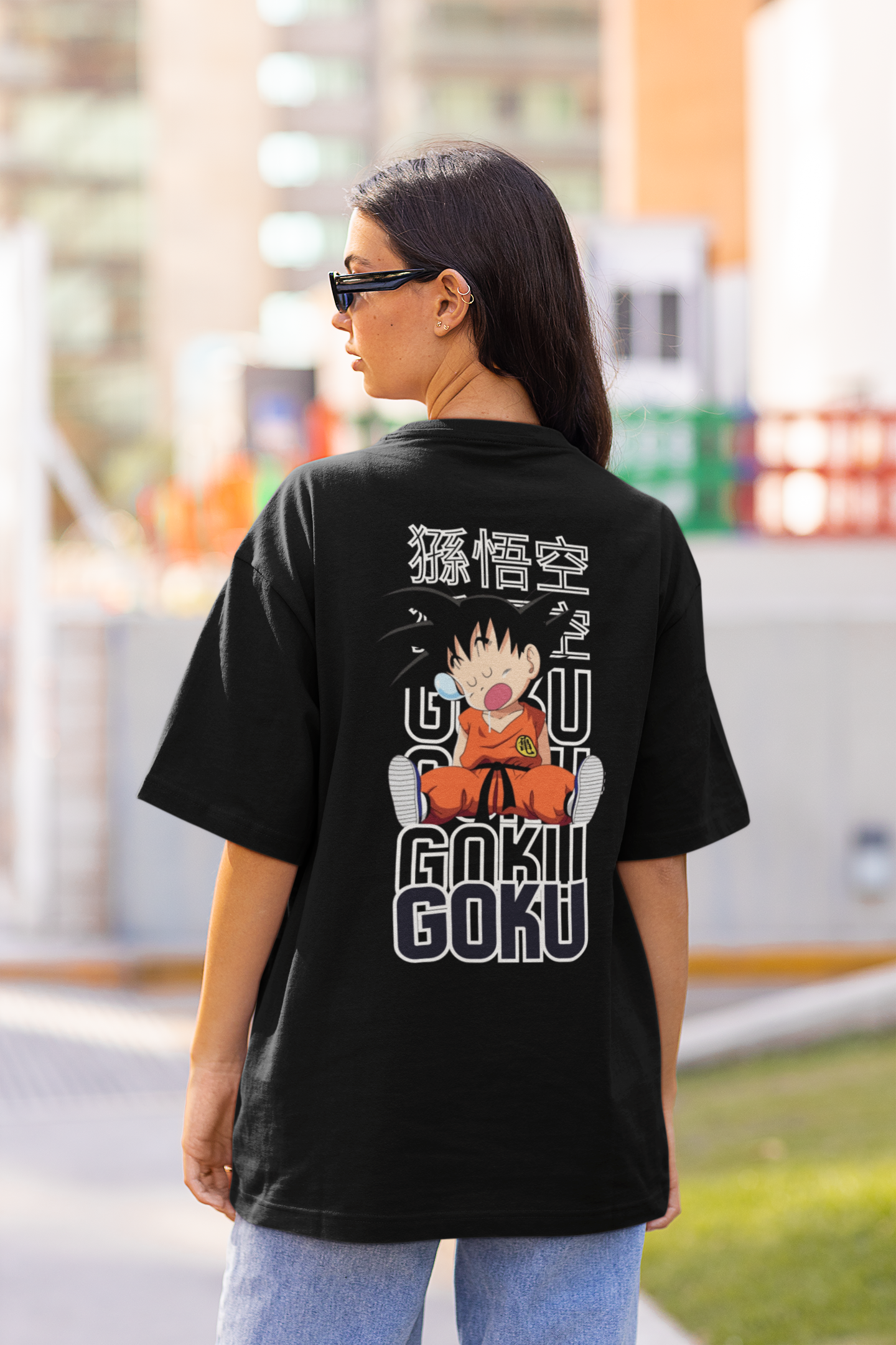 Little Goku | Dragon Ball Z | Oversized Half Sleeve Unisex Tee | Broke Memers