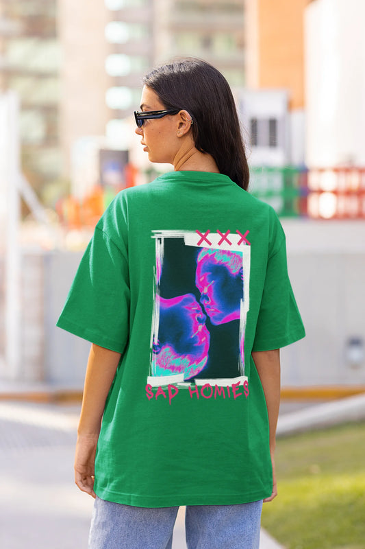 Sad Homies | Techno Rave | Dropped Sleeve Unisex T-Shirt