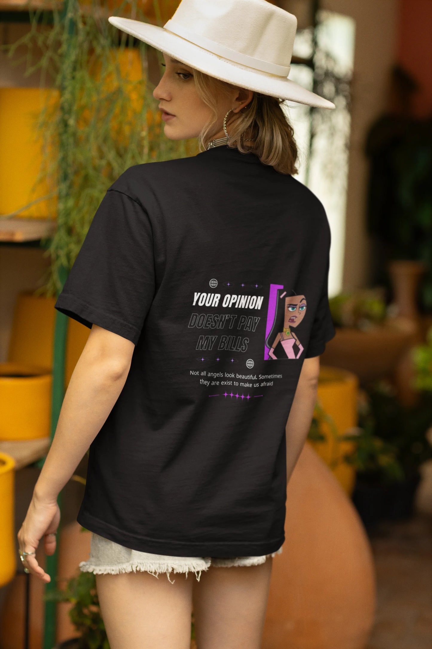Your Opinions | Womaniya | Dropped Sleeve Unisex Tee