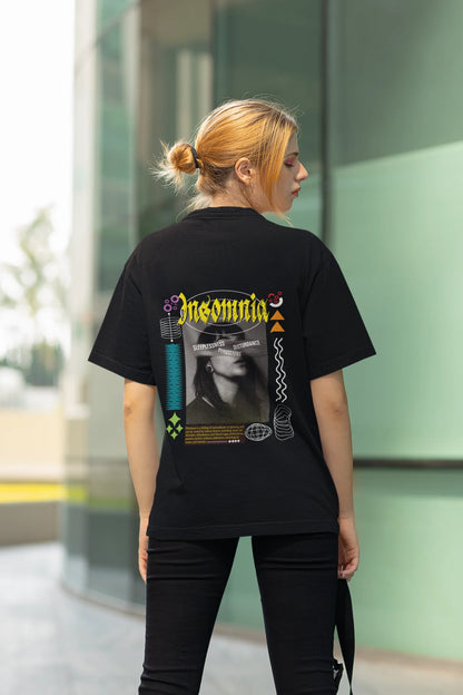 Insomnia | Brutalism | Dropped Sleeve Unisex Tee