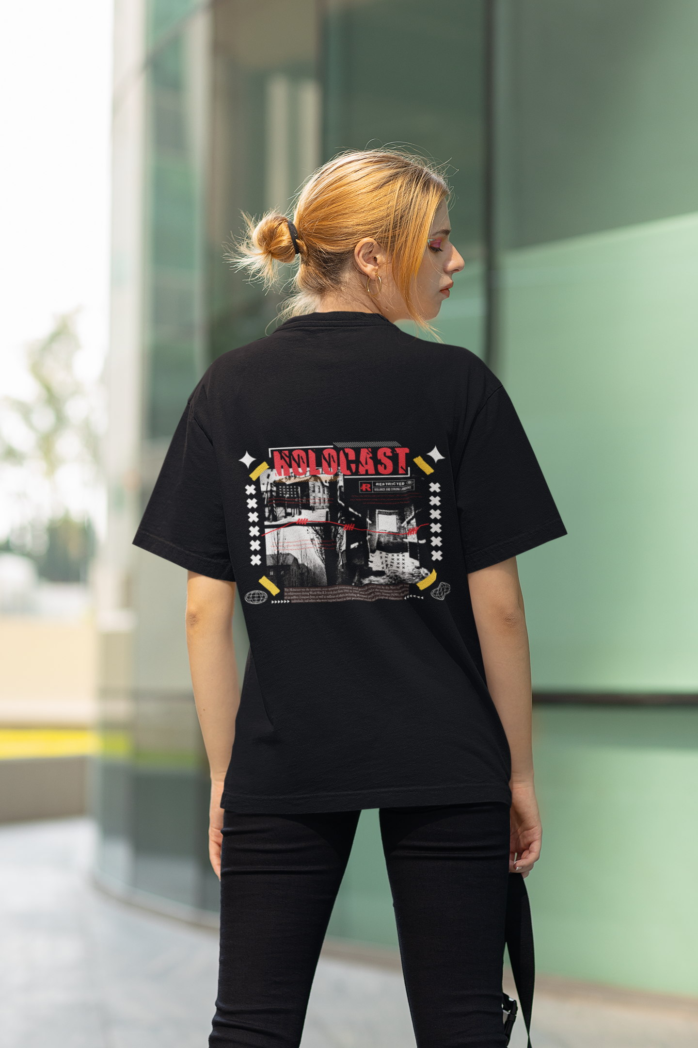 Holocast | Brutalism | Dropped Sleeve Unisex Tee