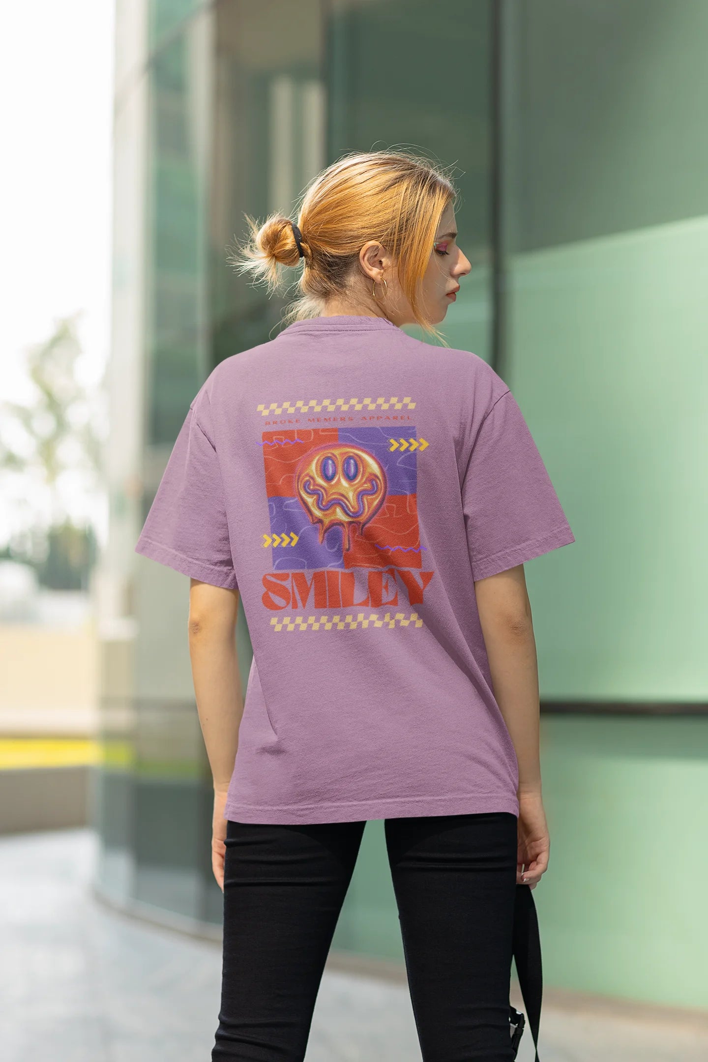 Smiley | Aesthetic | Dropped Sleeve Unisex Tee