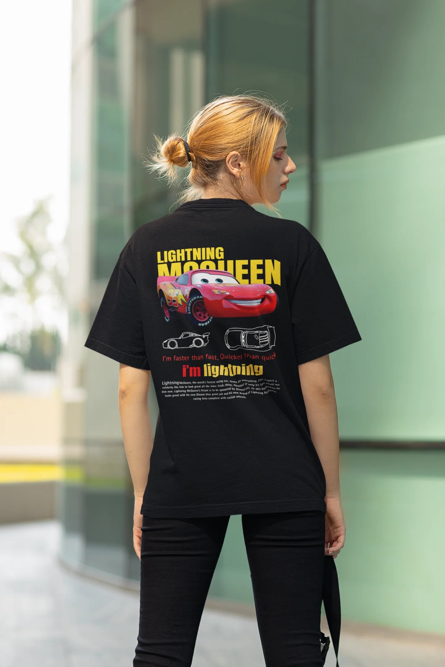 McQueen  | Super Cars | Premium Oversized Half Sleeve Unisex T-Shirt