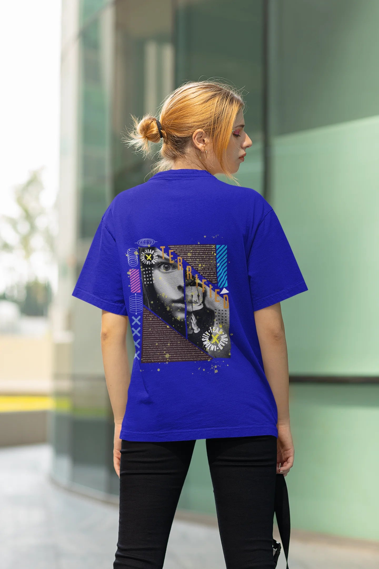 Terrified | Brutalism | Dropped Sleeve Unisex Tee