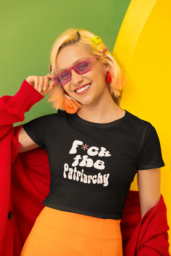 F*ck the patriarchy | Shaw tees | Slim Fit Crop Top