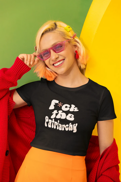 F*ck the patriarchy | Shaw tees | Slim Fit Crop Top