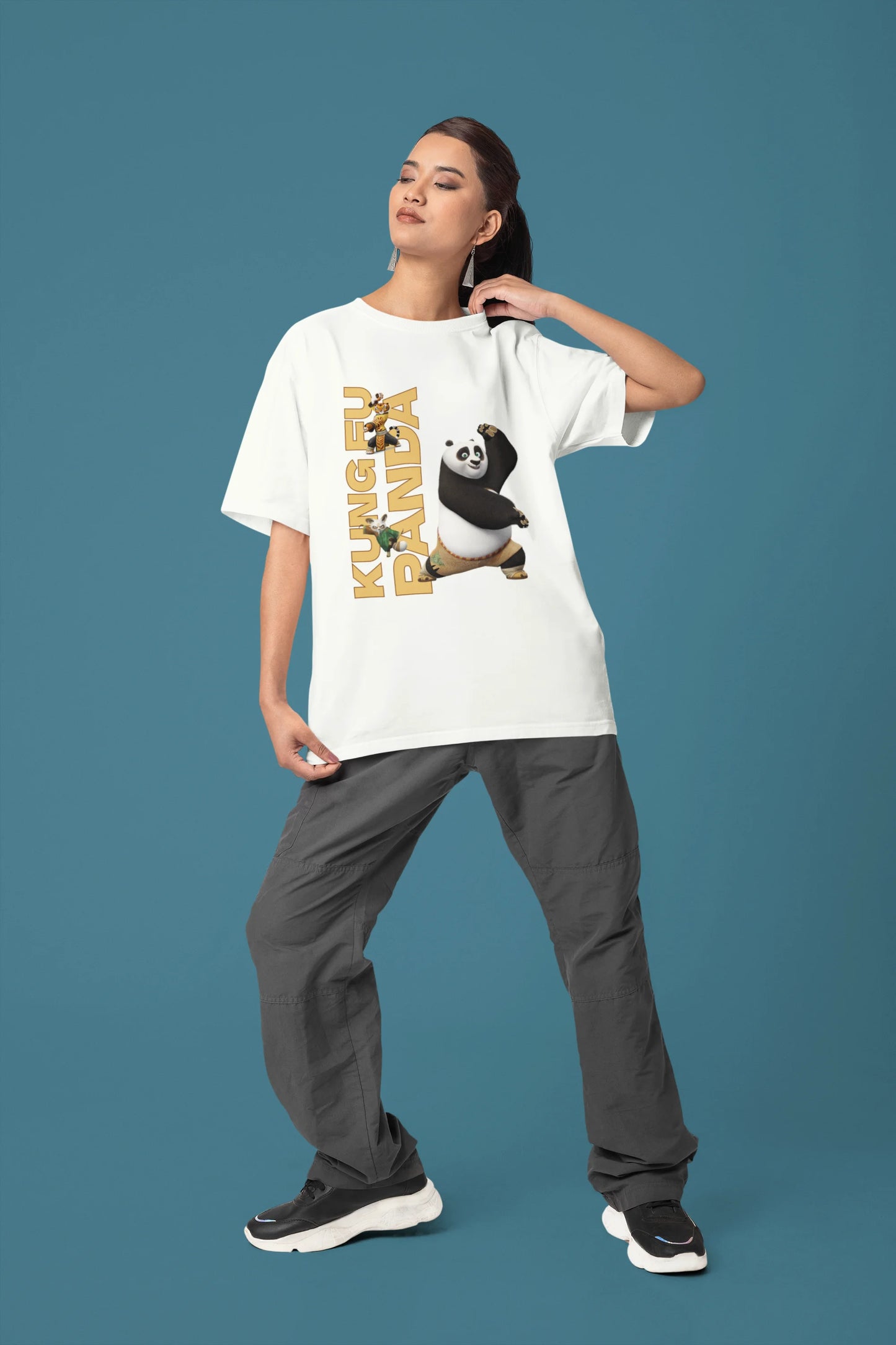 Kung Fu Panda Team | Kung Fu Panda | Dropped Sleeve Unisex Tee