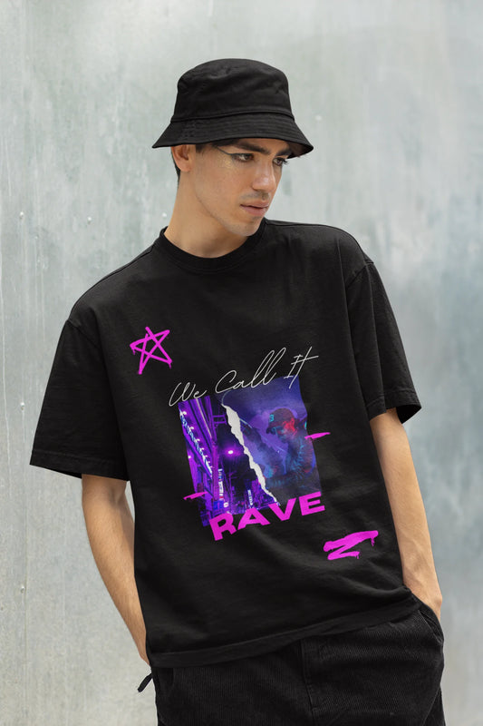 Call it rave | Techno Rave | Dropped Sleeve Unisex T-Shirt