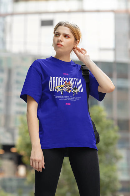 Badass Bitch | Womaniya | Dropped Sleeve Unisex Tee