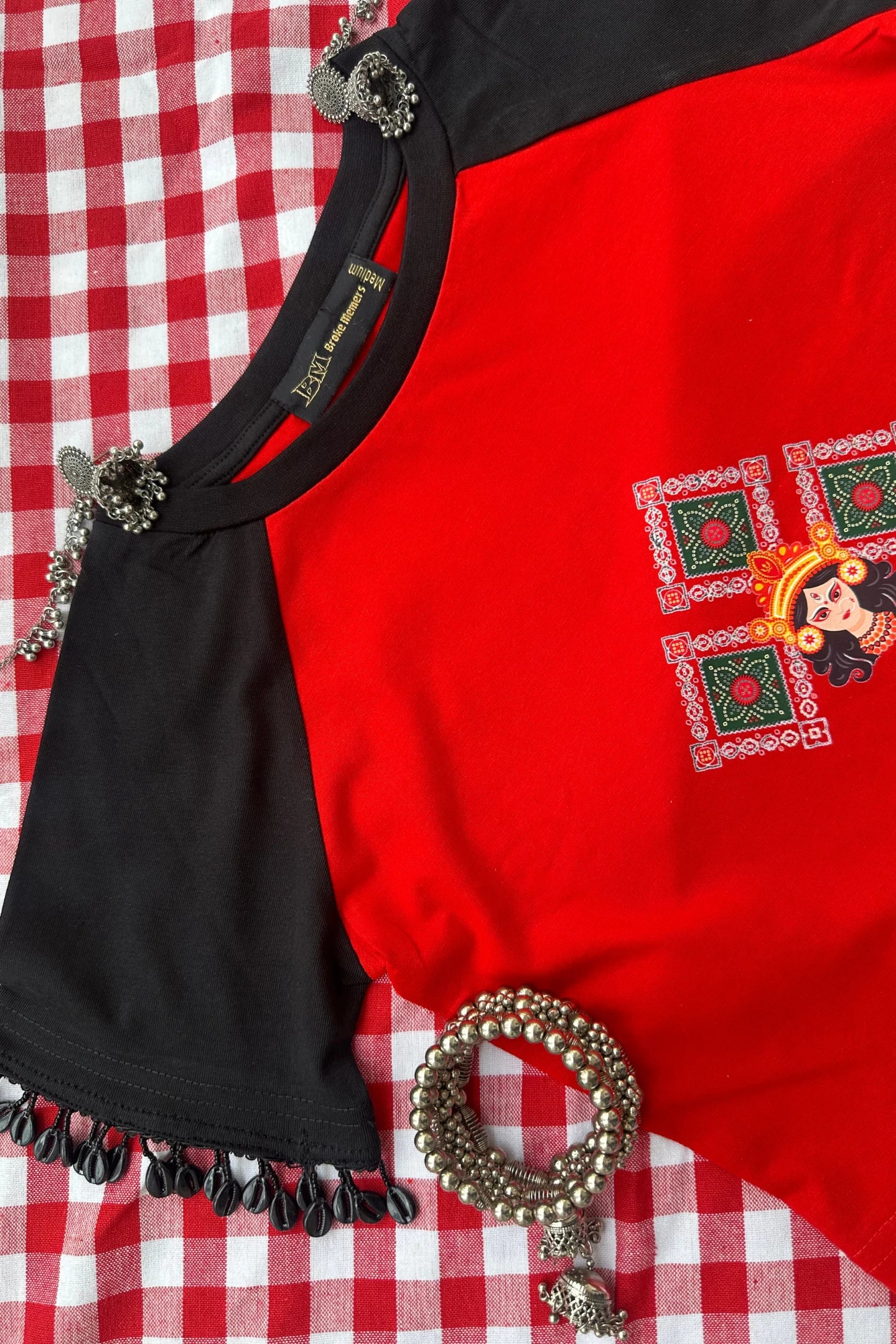 Jalsa | Festive Shaw-Tee | Indo-Western Crop Top