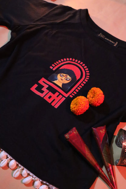 Shakti | Festive Shaw-Tee | Indo-Western Crop Top