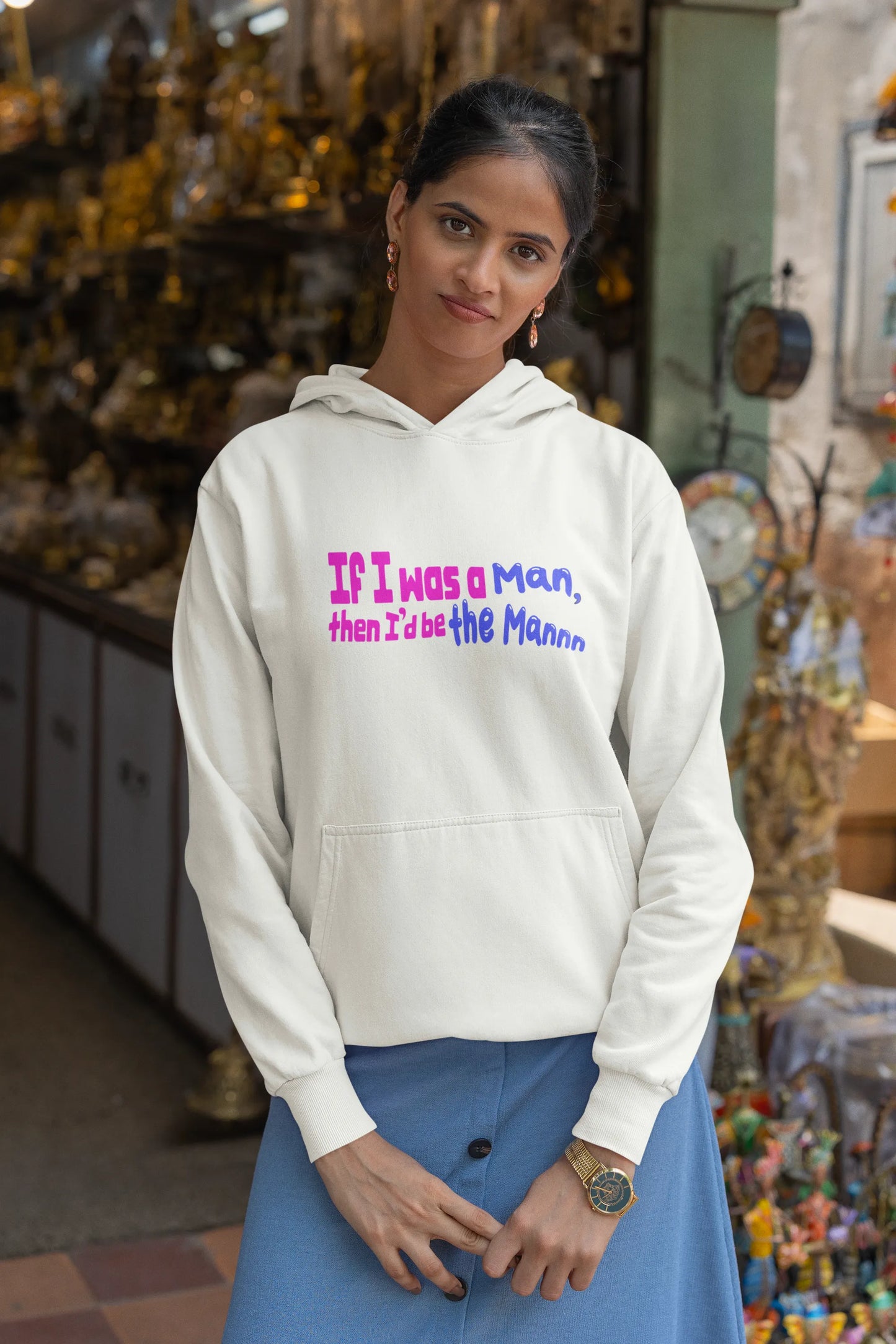 I'd Be The Man | T.S. | Unisex Winter Hoodie