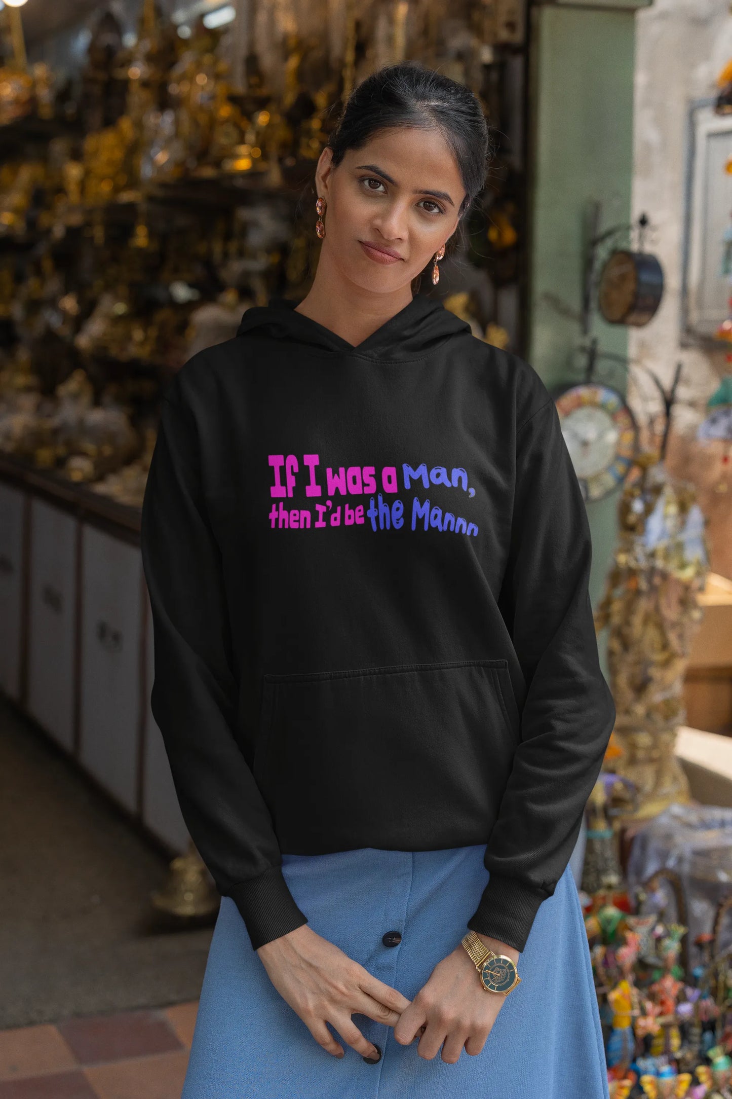 I'd Be The Man | T.S. | Unisex Winter Hoodie