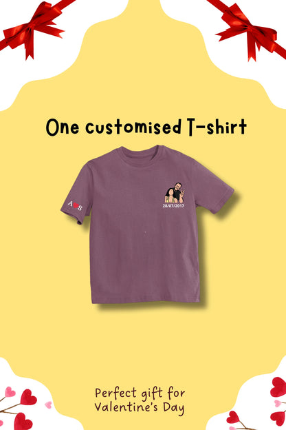 T-shirt Mini Gift Hamper | Convert Photo to Illustration/Ghibli-art | Valentine’s Gift for the One You Love