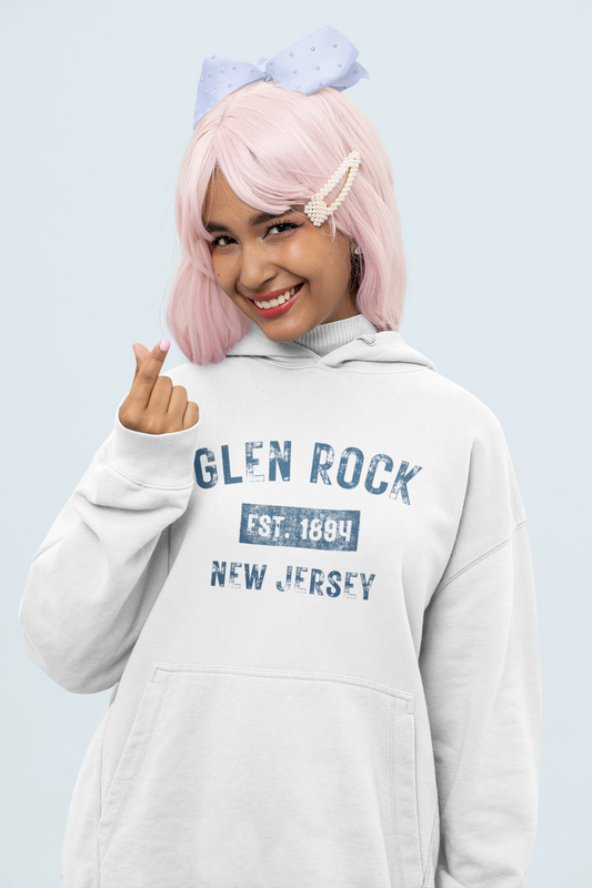 Glen Rock | Retro Theme | Premium Unisex Winter Hoodie