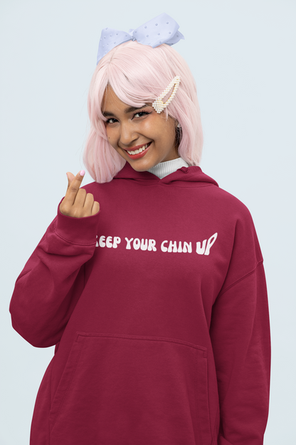 Keep your chin up | Premium Unisex Winter Hoodie