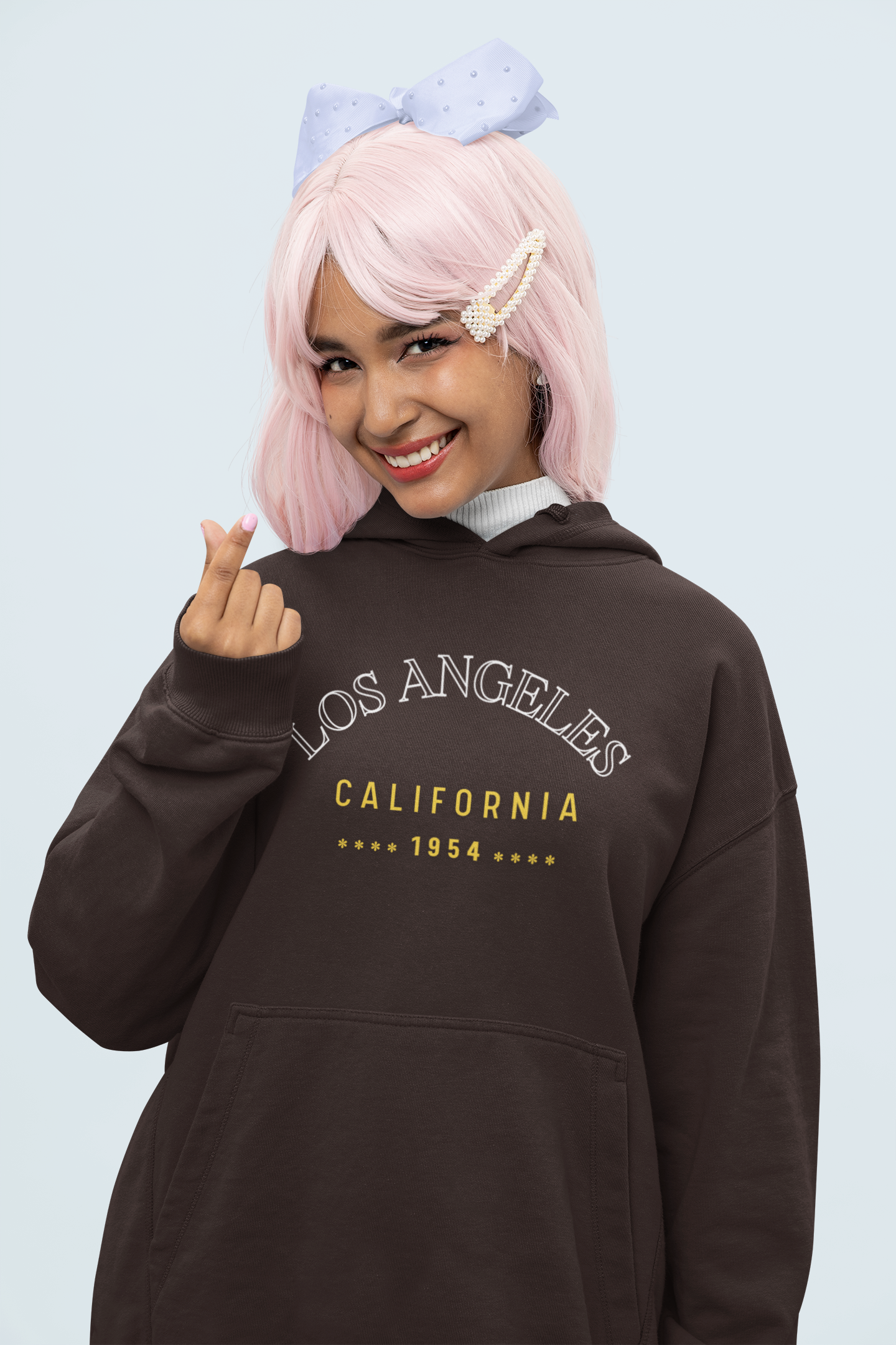 Los Angeles California | Retro Theme | Premium Unisex Winter Hoodie