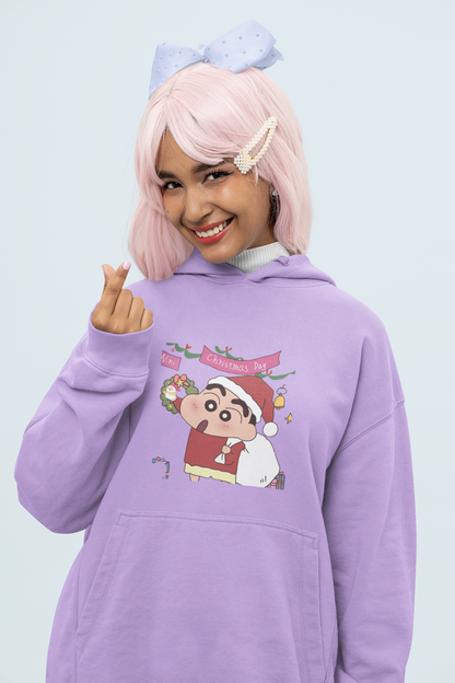 X-mas Day | Shinchan | Premium Unisex Winter Hoodie