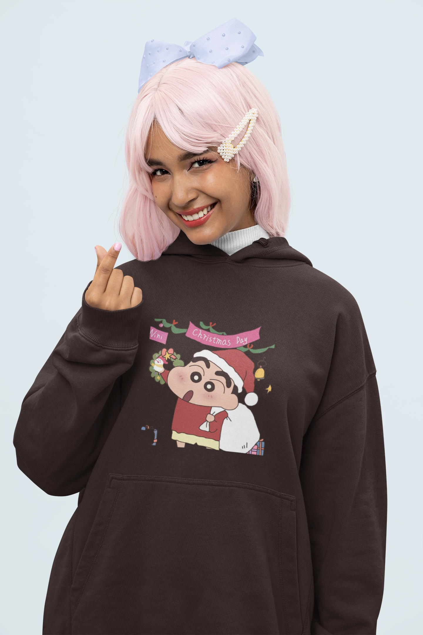 X-mas Day | Shinchan | Premium Unisex Winter Hoodie