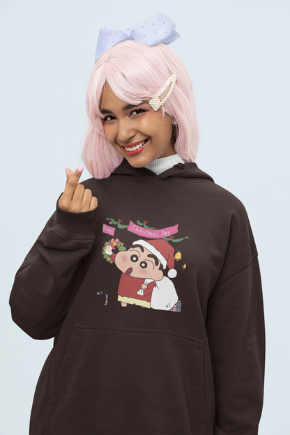 X-mas Day | Shinchan | Premium Unisex Winter Hoodie