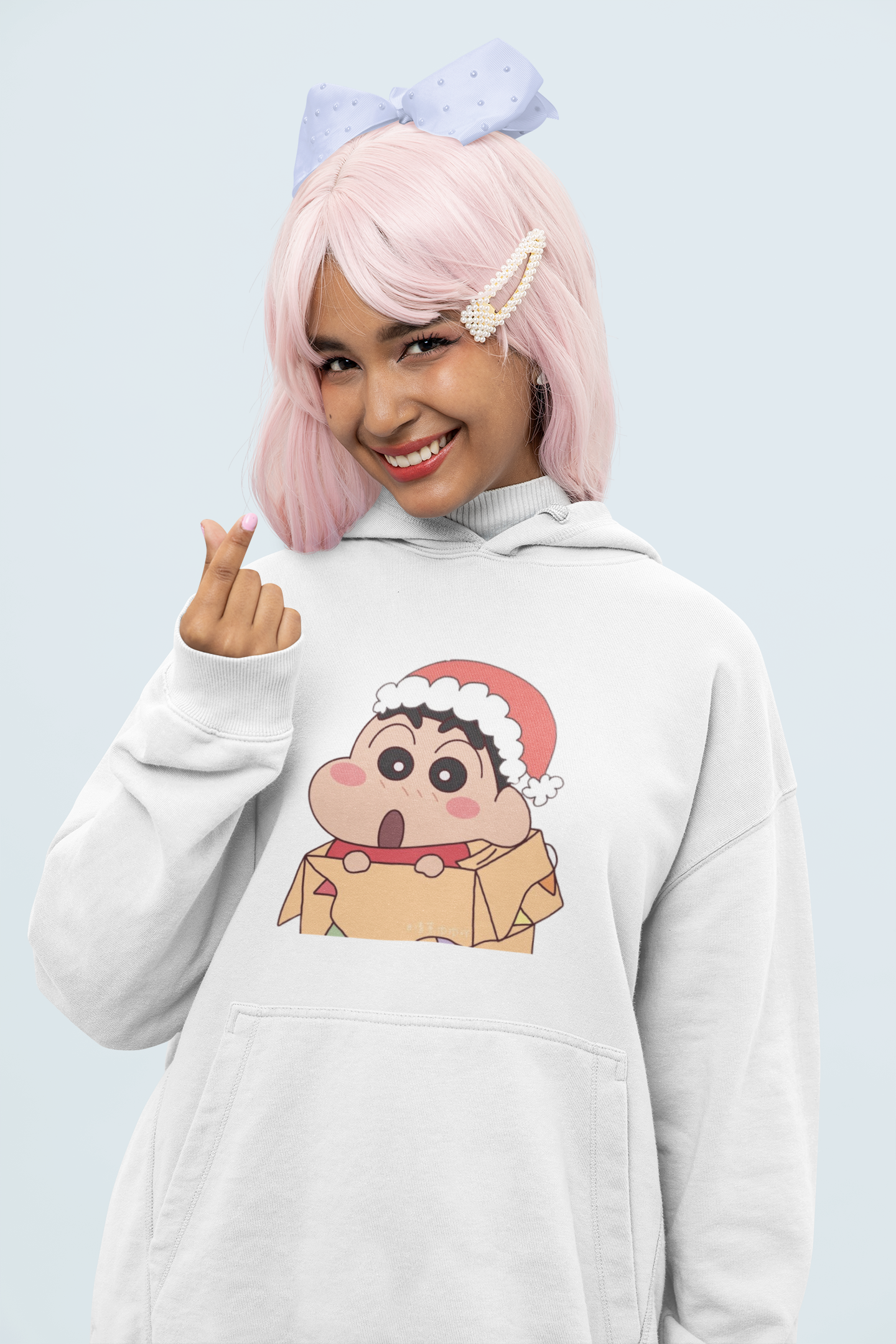 Holly Jolly | Shinchan | Premium Unisex Winter Hoodie